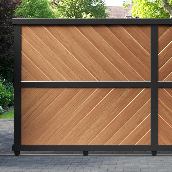 Sudbury Aluminium Sliding Straight Top Driveway Gate