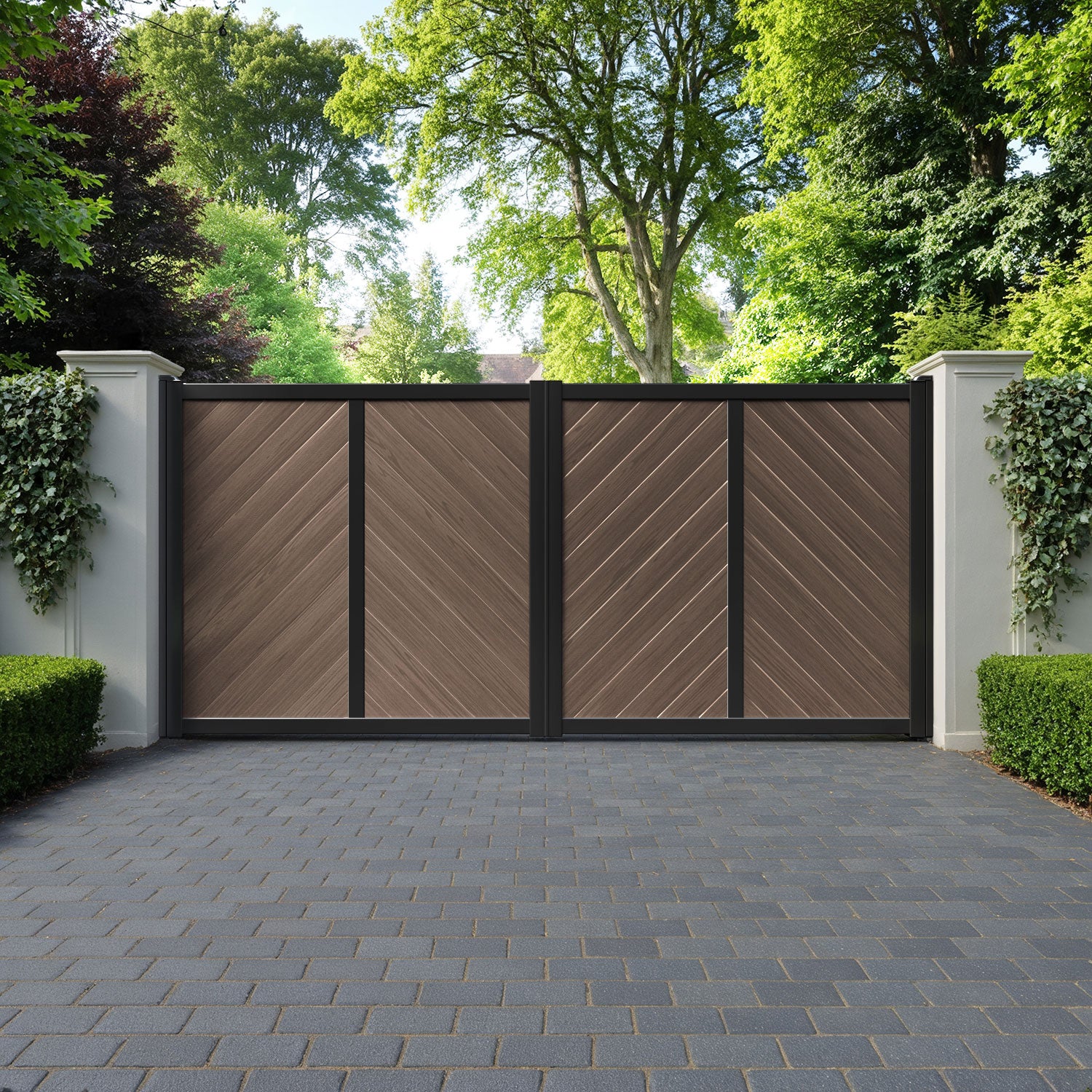 Alderton Aluminium Straight Top Driveway Gate