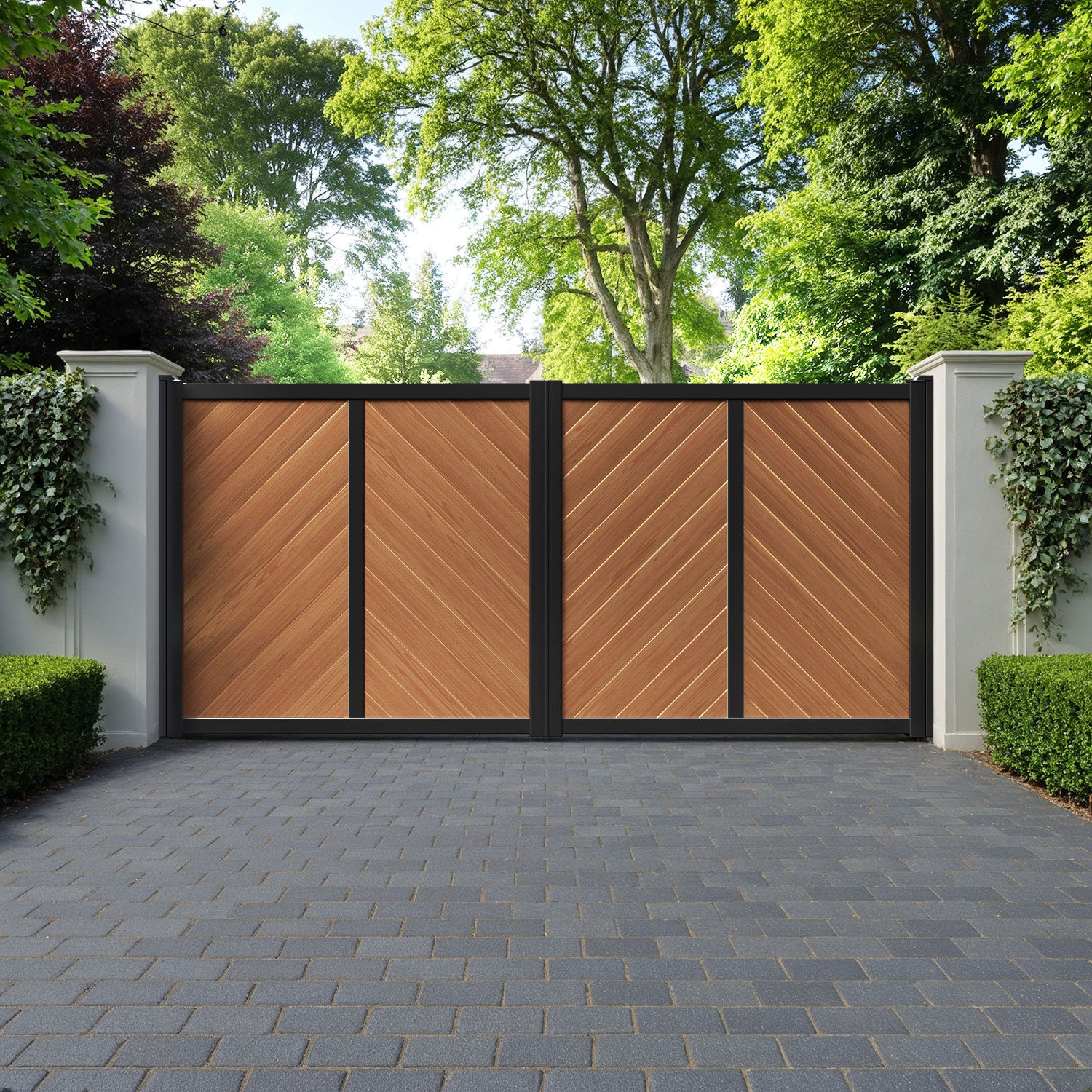 Alderton Aluminium Straight Top Driveway Gate