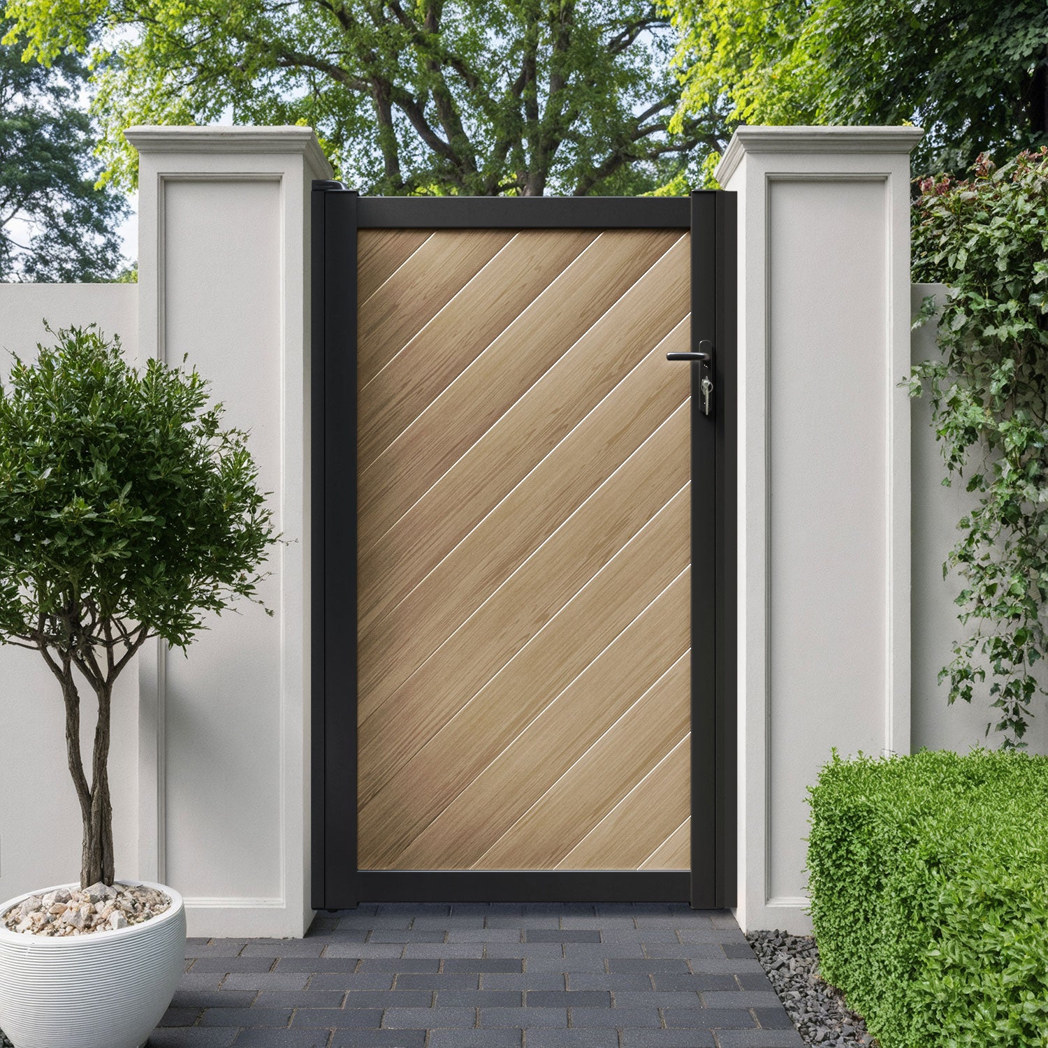 Alderton Aluminium Straight Top Pedestrian Gate
