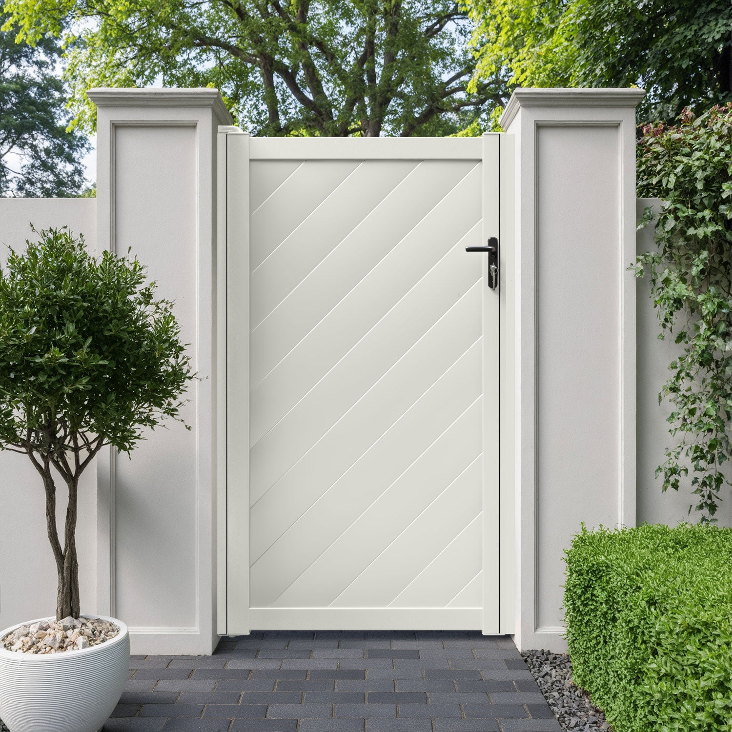 Alderton Aluminium Straight Top Pedestrian Gate