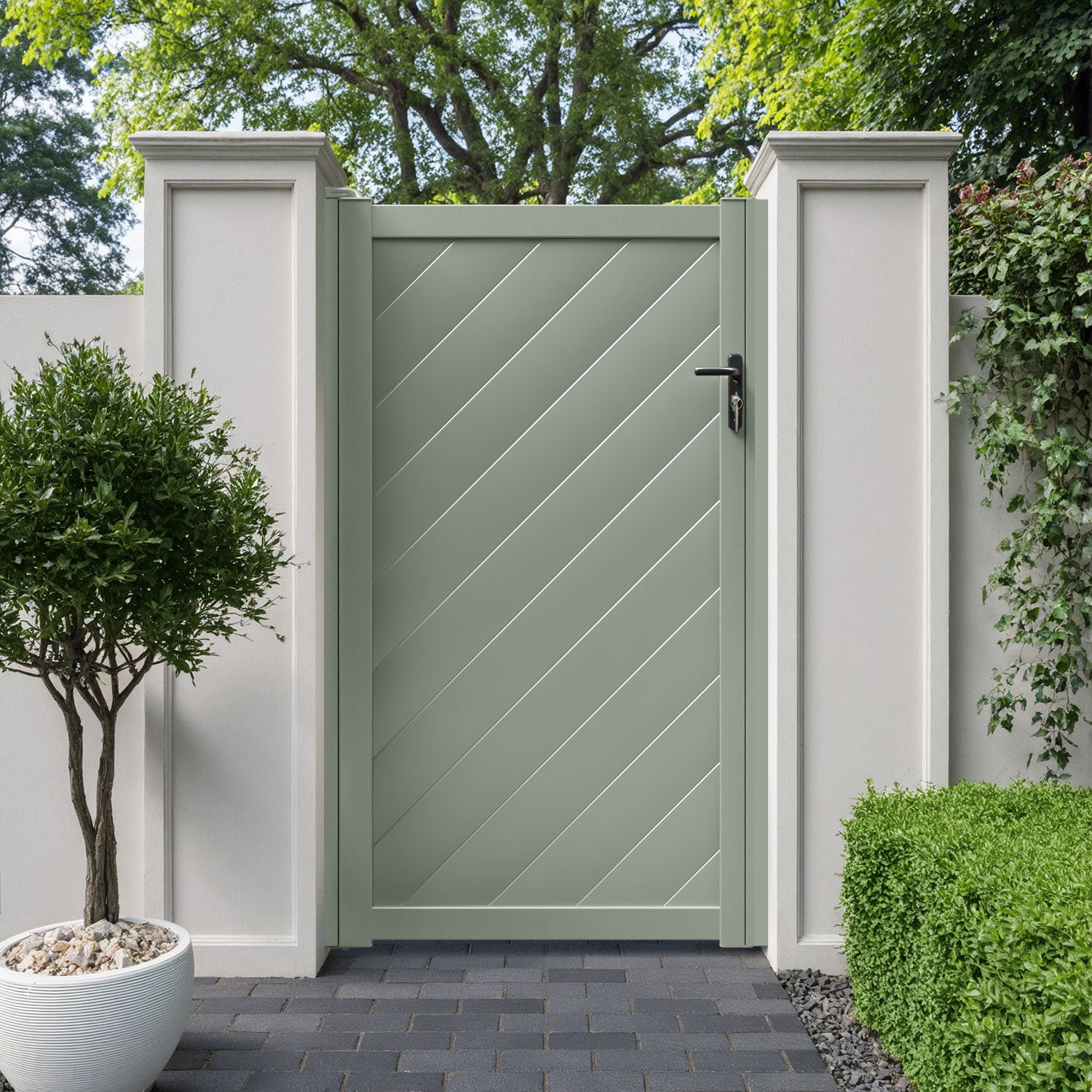 Alderton Aluminium Straight Top Pedestrian Gate
