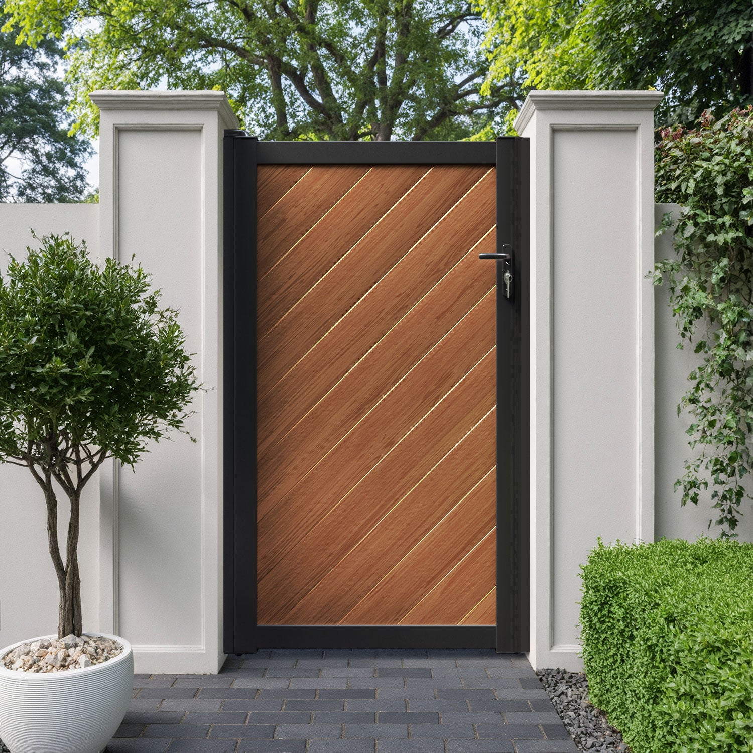Alderton Aluminium Straight Top Pedestrian Gate