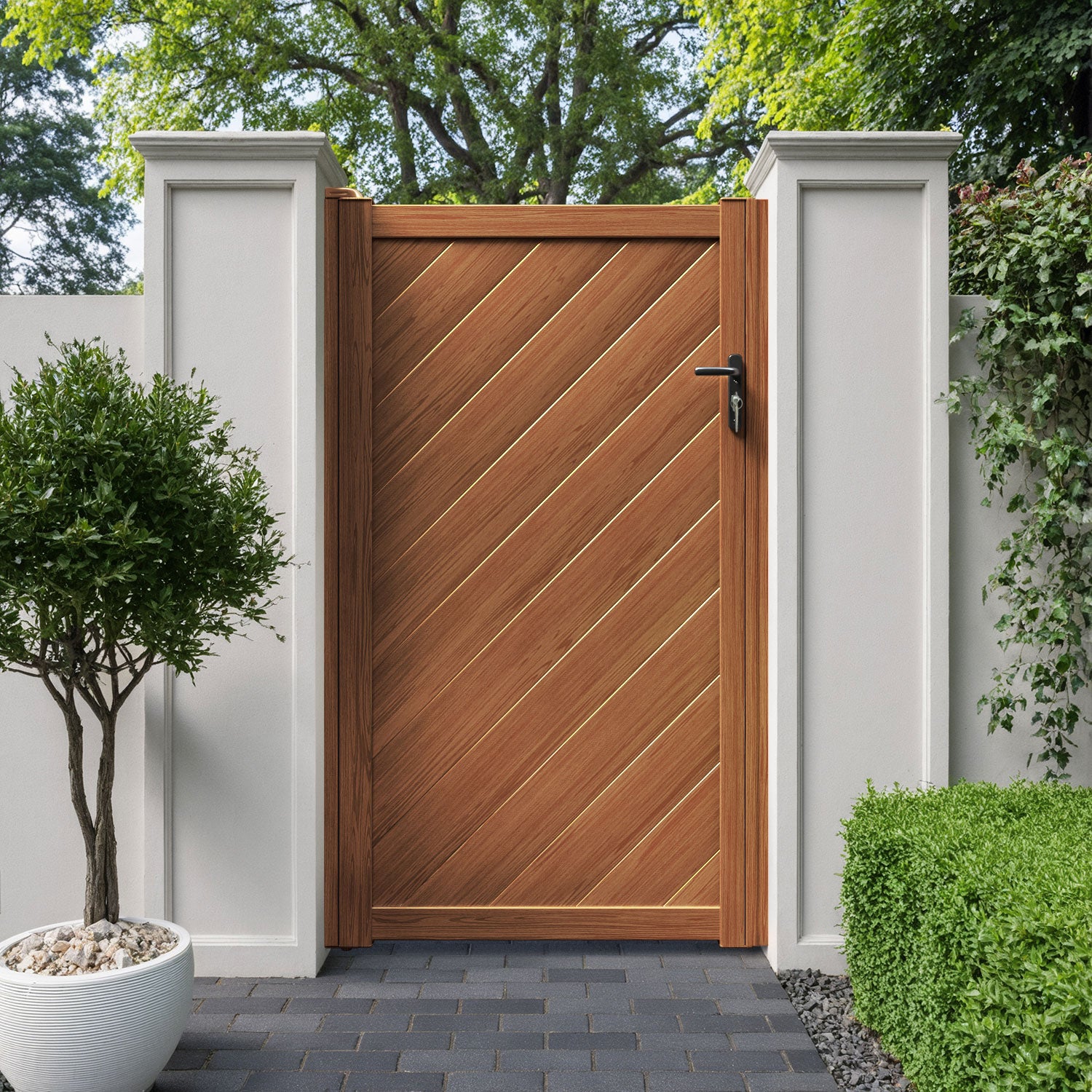 Alderton Aluminium Straight Top Pedestrian Gate