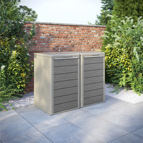 Curva Latte 2 Bin Store with Fusion Door Slat