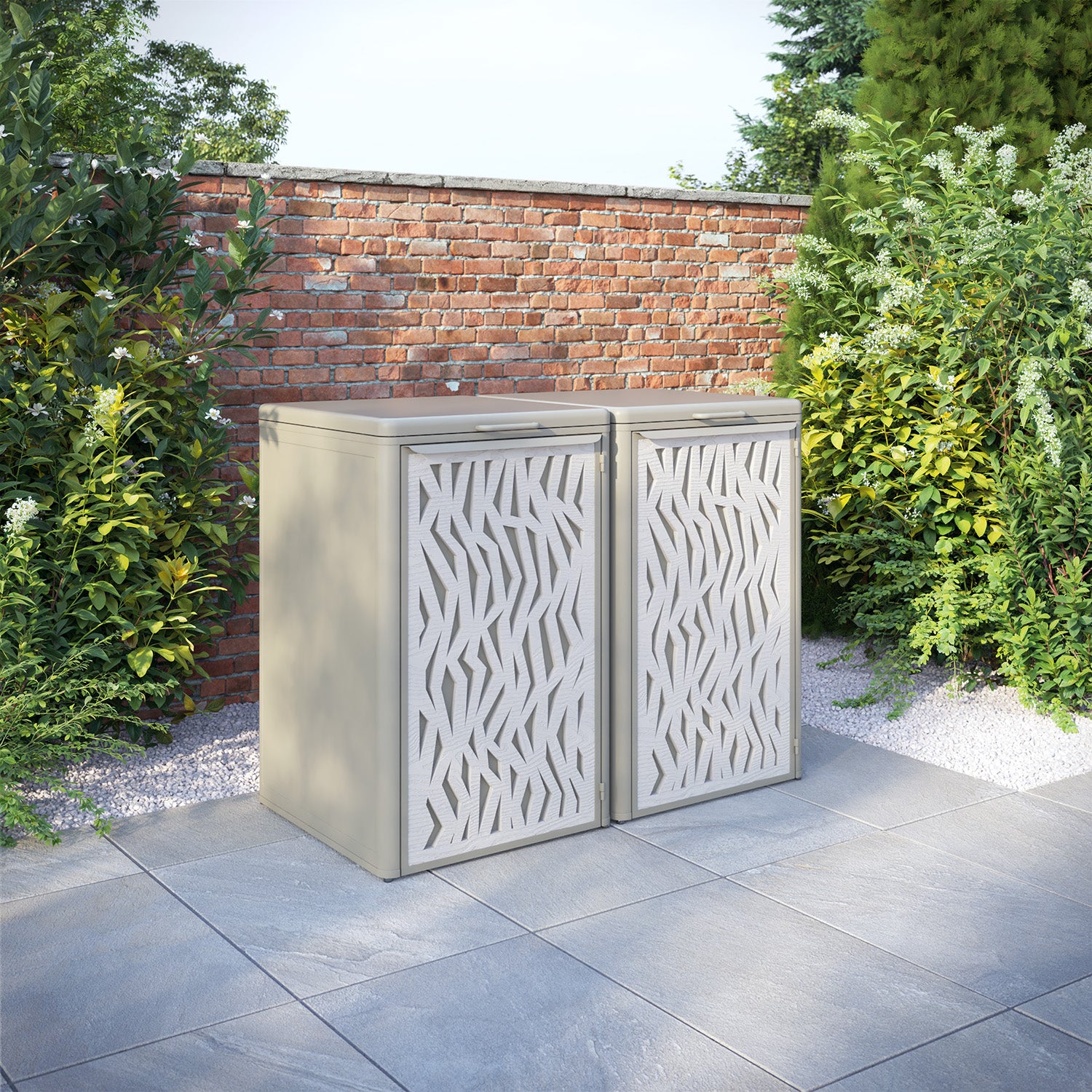 Curva Latte 2 Bin Store with Zenith Door Screen