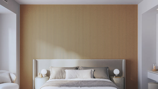 InsuSlat™ Wall Panel - Raw Walnut - H300cm x W60cm (Pack of 1)