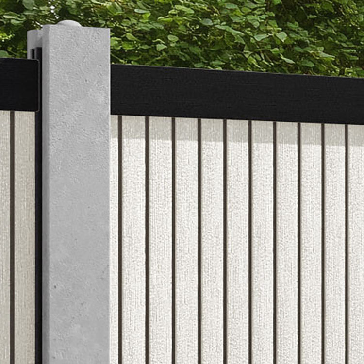Virtis Fence Panel - Light Stone - for existing concrete posts