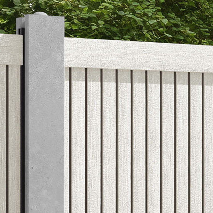 Virtis Fence Panel - Light Stone - for existing concrete posts