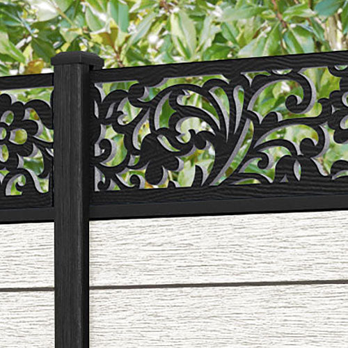 Fusion Eden Fence Panel - Light Stone - with our composite posts