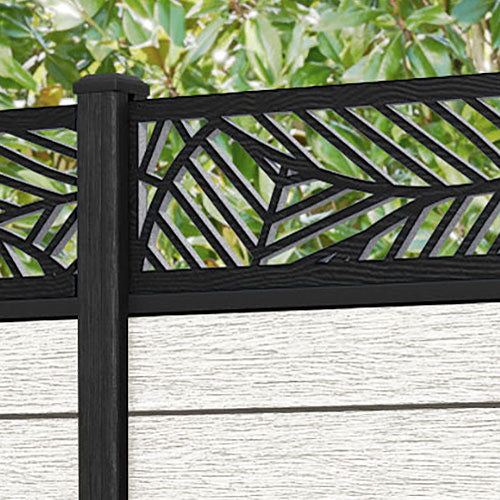 Fusion Habitat Fence Panel - Light Stone - with our composite posts