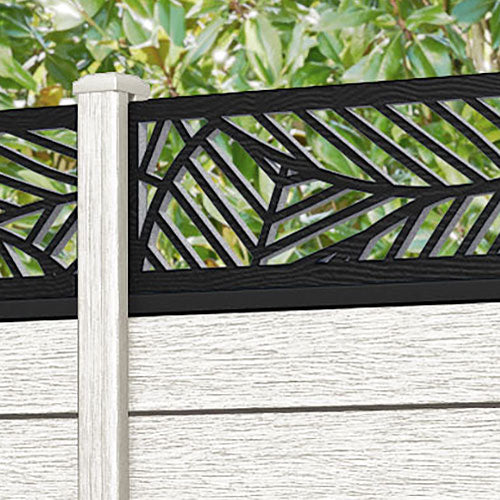 Fusion Habitat Fence Panel - Light Stone - with our composite posts