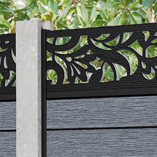 Fusion Heritage Fence Panel - Anthracite - for existing concrete posts