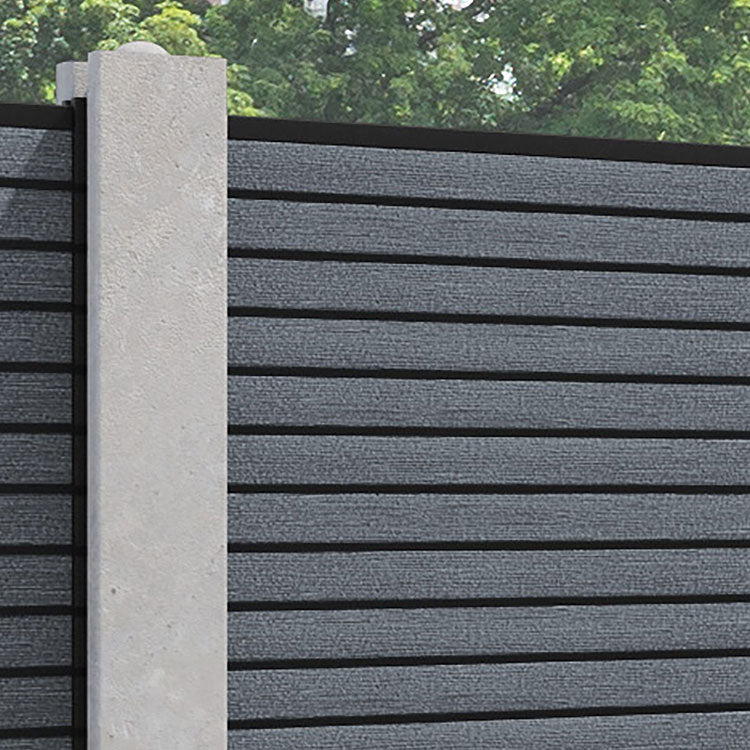 Hudson Fence Panel - Anthracite - for existing concrete posts