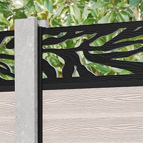 Classic Malawi Fence Panel - Mid Stone - for existing concrete posts