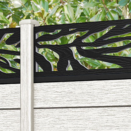 Fusion Malawi Fence Panel - Light Stone - with our composite posts