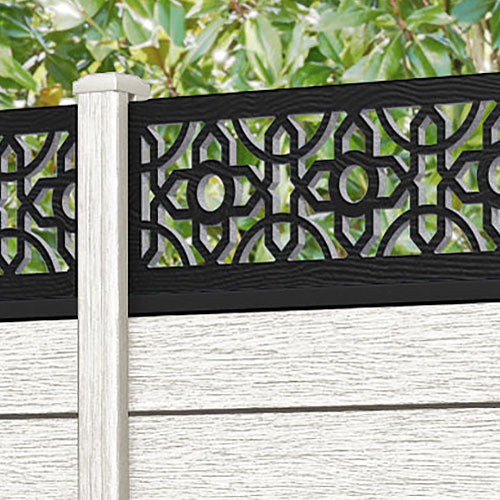 Fusion Nabila Fence Panel - Light Stone - with our composite posts