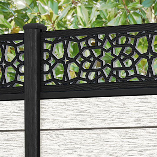 Fusion Nazira Fence Panel - Light Stone - with our composite posts
