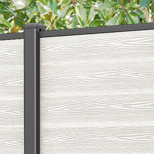 Classic Fence Panel - Light Stone - with our aluminium posts
