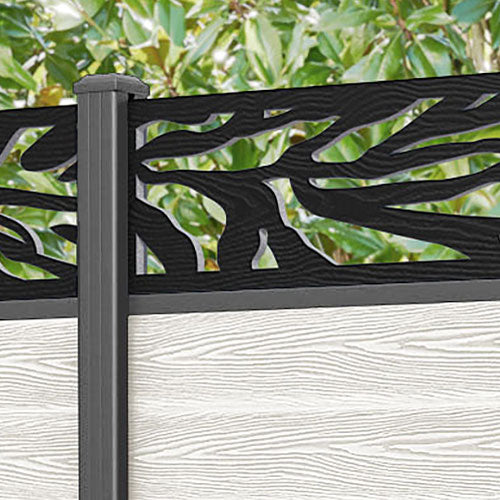 Classic Malawi Fence Panel - Light Stone - with our aluminium posts