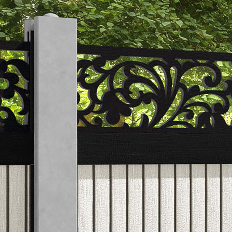 Virtis Eden Fence Panel - Light Stone - for existing concrete posts