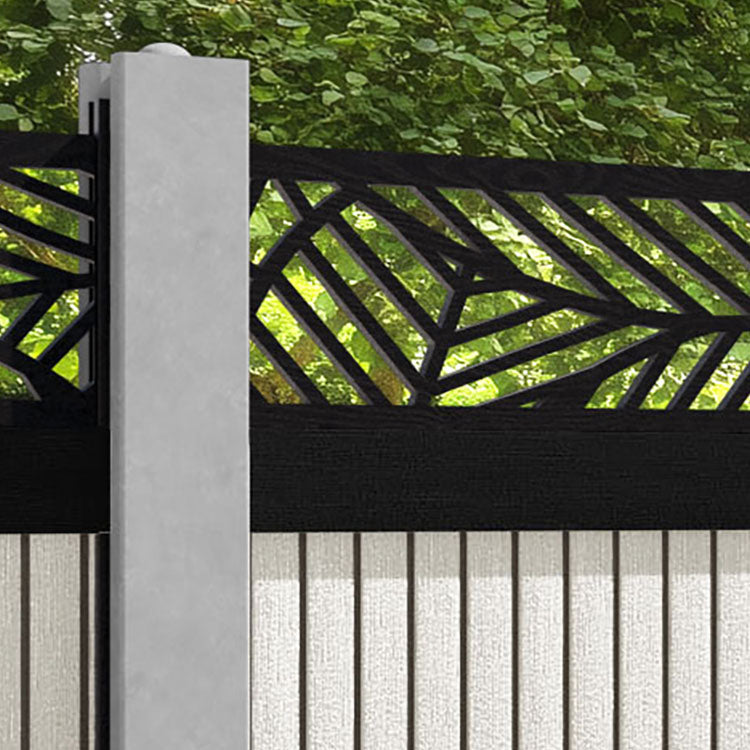 Virtis Habitat Fence Panel - Light Stone - for existing concrete posts