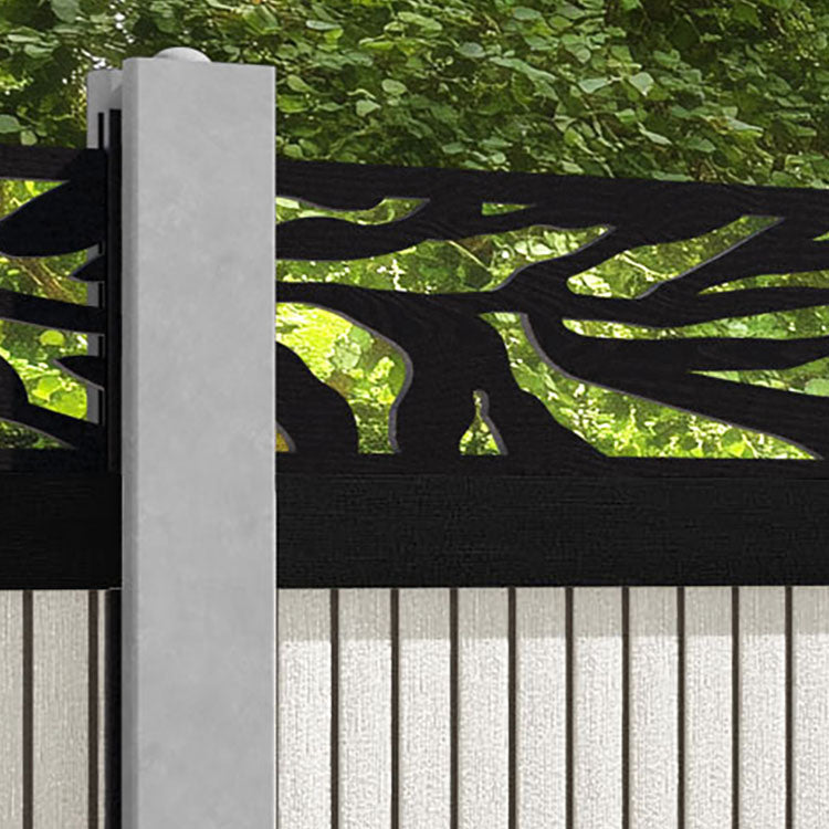 Virtis Malawi Fence Panel - Light Stone - for existing concrete posts