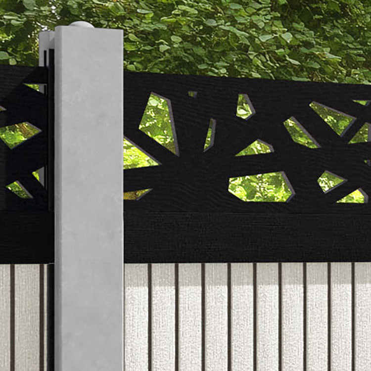 Virtis Prism Fence Panel - Light Stone - for existing concrete posts