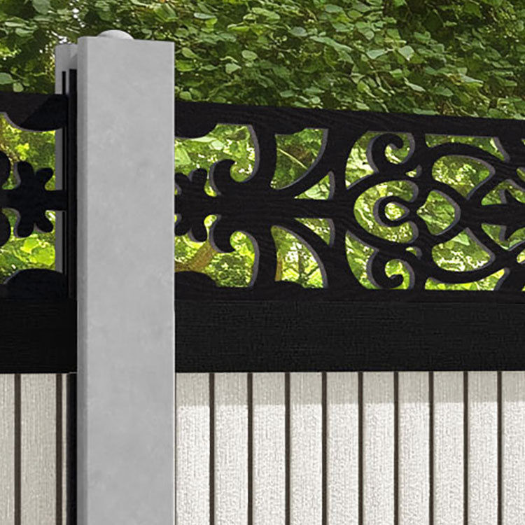 Virtis Windsor Fence Panel - Light Stone - for existing concrete posts