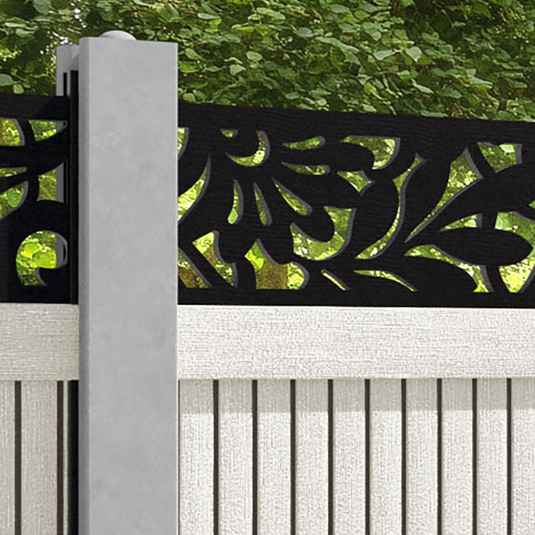 Virtis Heritage Fence Panel - Light Stone - for existing concrete posts