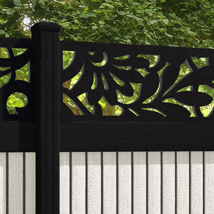 Virtis Heritage Fence Panel - Light Stone - with our composite posts