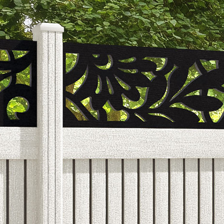 Virtis Heritage Fence Panel - Light Stone - with our composite posts