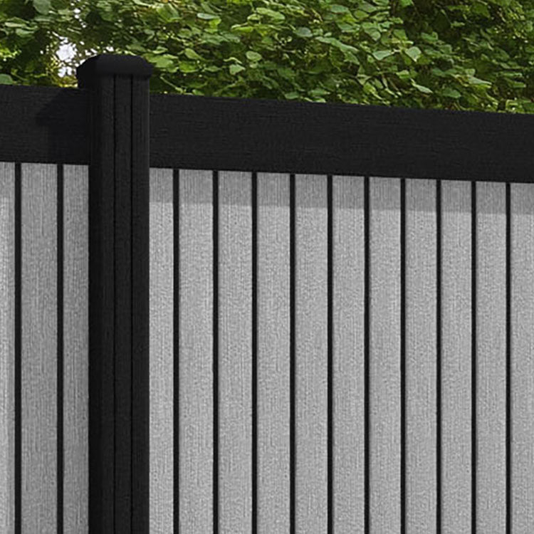 Virtis Fence Panel - Light Grey - with our composite posts