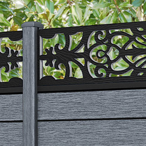 Fusion Windsor Fence Panel - Anthracite - with our composite posts