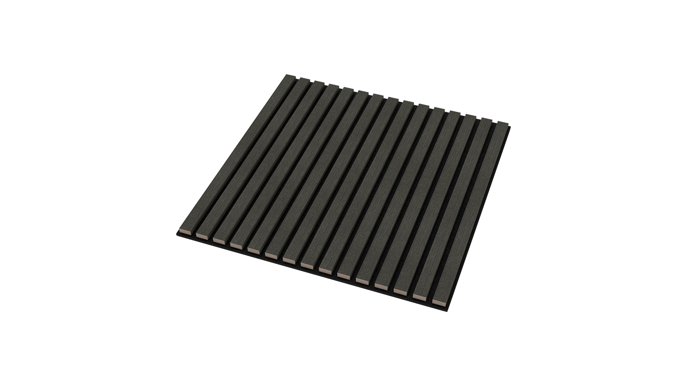 InsuSlat™ Wall Panel - Dark Grey - H60cm x W60cm (Pack of 4) = H240cm x W60cm