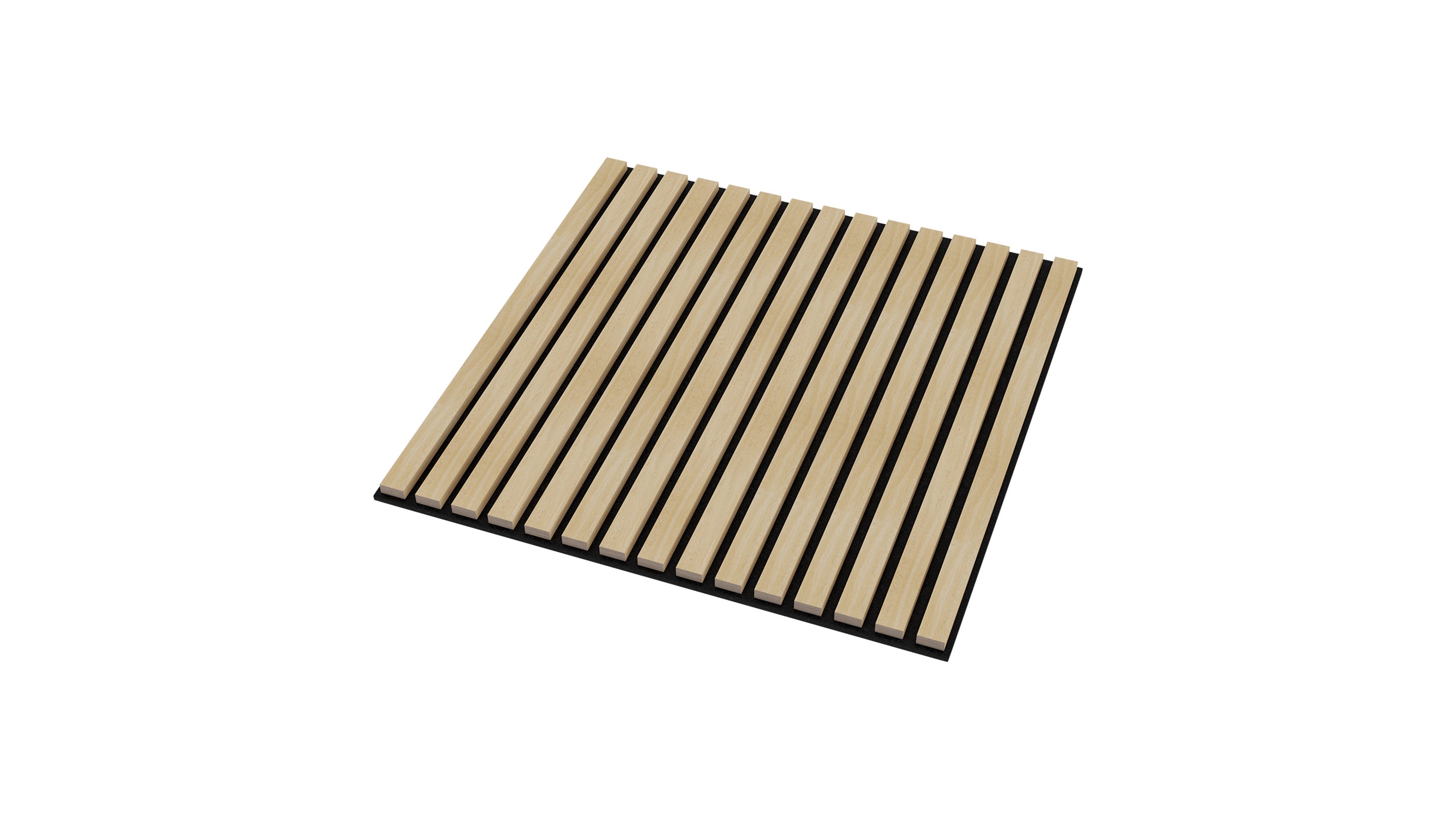 InsuSlat™ Wall Panel - Natural Oak - H60cm x W60cm (Pack of 4) = H240cm x W60cm