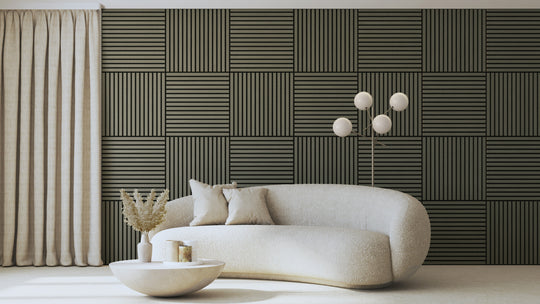 InsuSlat™ Wall Panel - Oyster - H60cm x W60cm (Pack of 4) = H240cm x W60cm