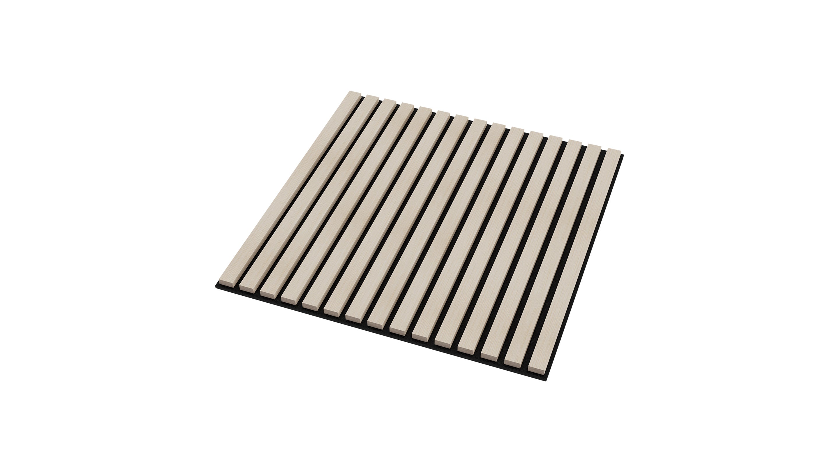 InsuSlat™ Wall Panel - White Oak - H60cm x W60cm (Pack of 4) = H240cm x W60cm