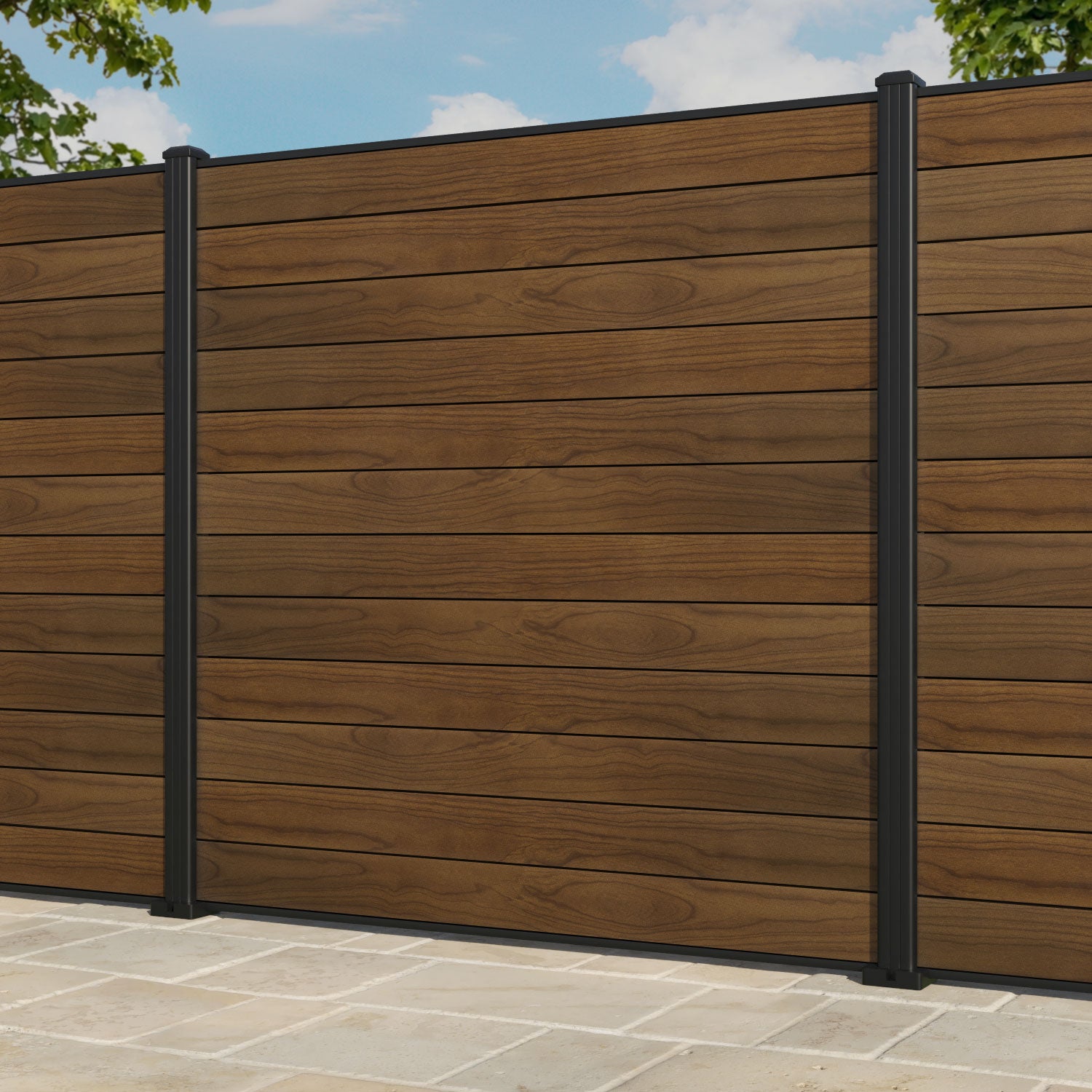 Fence Sample Salone Aluminium Fence Panel - with our aluminium posts – Charles & Ivy