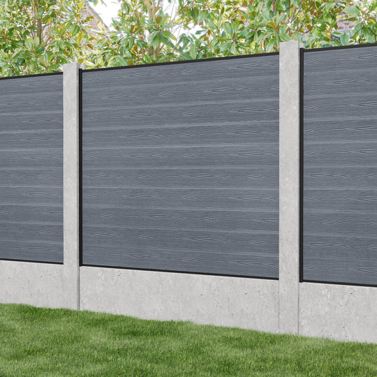 Classic Fence Panel - Anthracite - for existing concrete posts