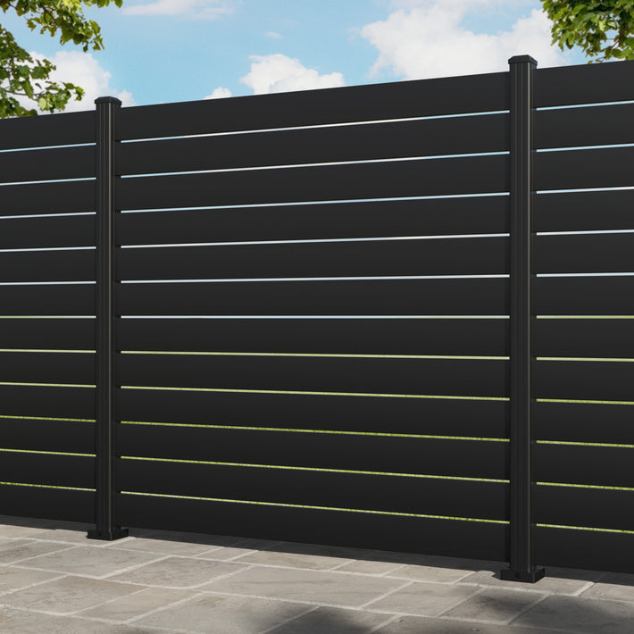 Avalon Aluminium Fence Panel - with our aluminium posts