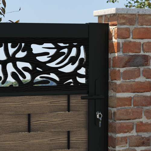 Ripple Botanic Pedestrian Gate - Teak – Charles & Ivy