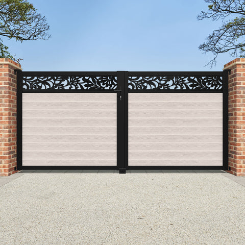 Classic Heritage Straight Top Driveway Gate - Mid Stone - Top Screen