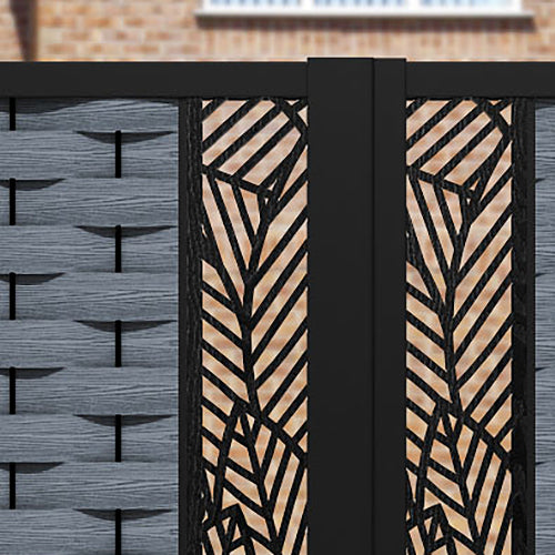 Ripple Habitat Straight Top Driveway Gate - Anthracite - Middle Screen