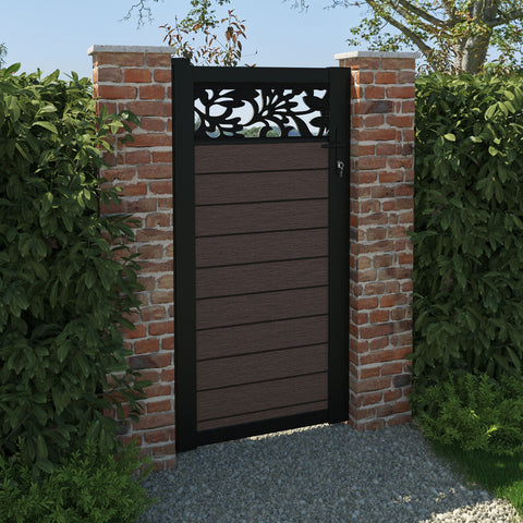 Fusion Heritage Pedestrian Gate - Mid Brown