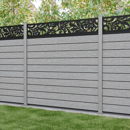 Fusion Heritage Fence Panel - Light Grey - with our composite posts