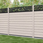 Fusion Heritage Fence Panel - Mid Stone - with our composite posts