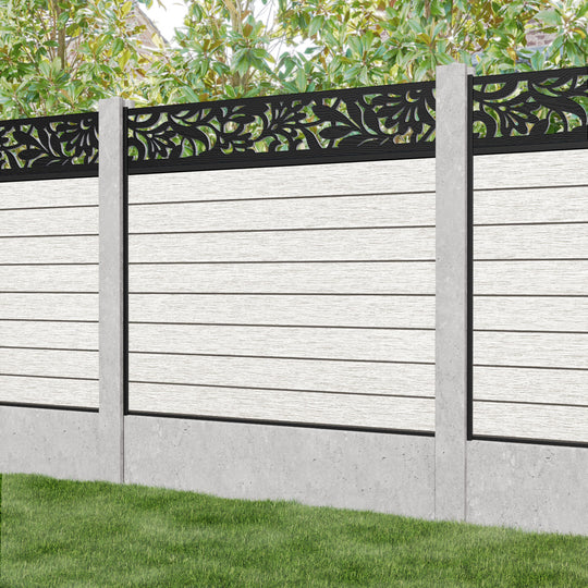 Fusion Heritage Fence Panel - Light Stone - for existing concrete posts