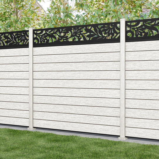 Fusion Heritage Fence Panel - Light Stone - with our composite posts