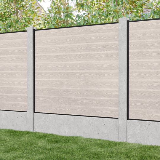 Classic Fence Panel - Mid Stone - for existing concrete posts
